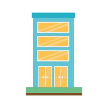 Building structure isolated icon Ilustración de archivo