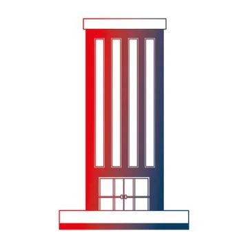 Building structure isolated icon Ilustración de archivo