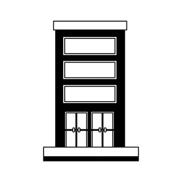 Building structure isolated icon Ilustración de archivo