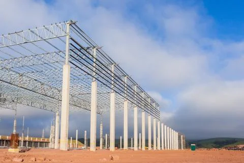 Building Structure Warehouse Construction Stock Photos