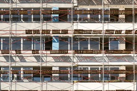 Building structures around the building Stock Photos