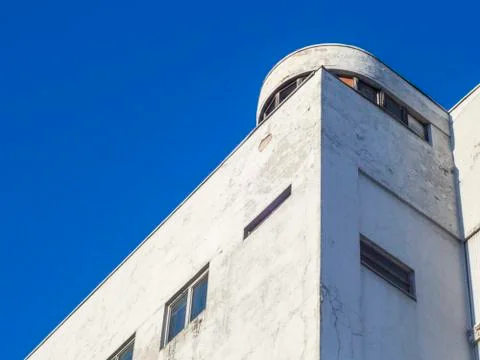 Building in the style of constructivism with a tower similar to the ship's ca Photos