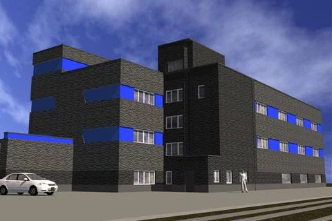 Building in the style of Constructivism Volume model of the building in th... Photos