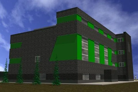 Building in the style of Constructivism Volume model of the building in th... Photos