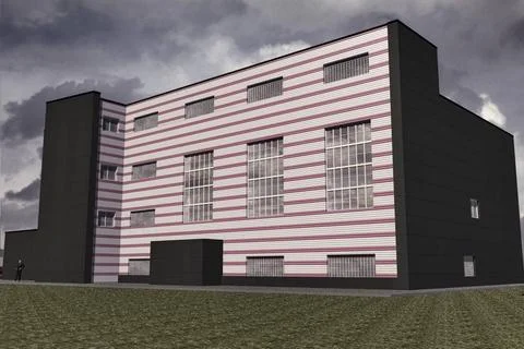 Building in the style of Constructivism Volume model of the building in th... Photos