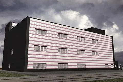 Building in the style of Constructivism Volume model of the building in th... Photos
