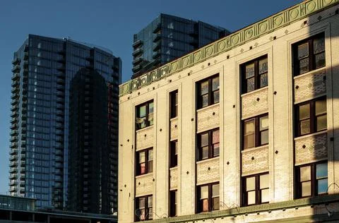 Building in the sun Stock Photos