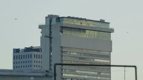 Building sunset clouds time lapse Stock-Footage 23064741
