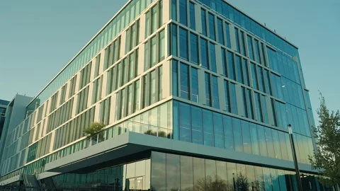 Building at Sunset Stock Footage 234949240