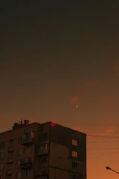 Building on the sunset Stock Photos