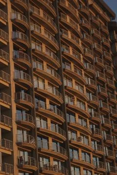 Building at sunset Stock Photos