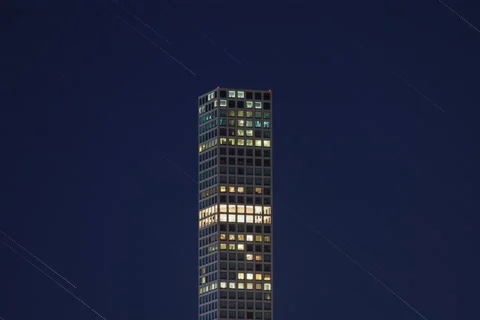 Building Sunset Star Trails Timelapse (Two of Two) Stock Footage 226519741