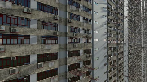 Building surface Stock-Footage 166576849