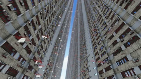 Building surface Stock-Footage 166581258