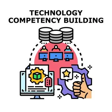 Building technology competency for digital skill development Stock Illustration