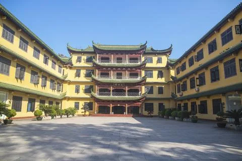 A building in a temple Stock Photos