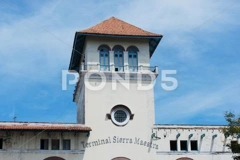 Building Terminal de Sierra Maestra in Cuba Havana Stock Photos