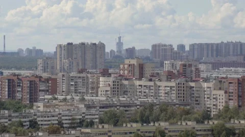 Building texture and runing cloud in Russia, Saint- Petersburg. KAD 4K Stock Footage 67354532