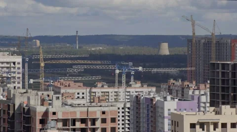 Building texture and runing cloud in Russia, Saint- Petersburg. 4K Stock Footage 67406754