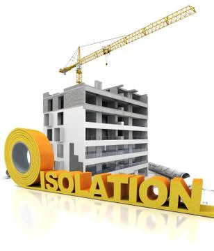 Building thermal insulation Ilustración de archivo