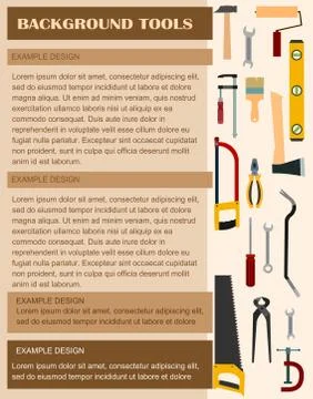 Building tools. Background for text. Construction, decoration, repair of hous Stock Illustration