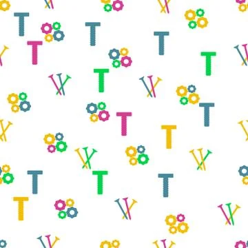 Building tools seamless pattern background. Illustrazione stock