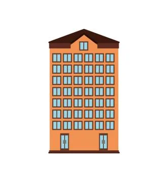 Building tower city icon. Vector graphic Ilustración de archivo
