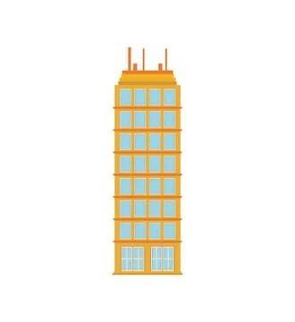 Building tower city icon. Vector graphic Ilustración de archivo