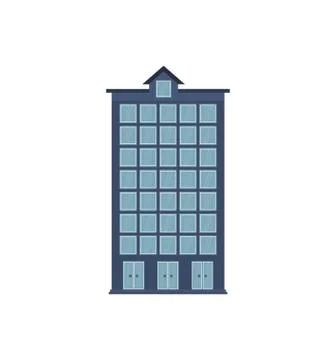 Building tower city icon. Vector graphic Ilustración de archivo
