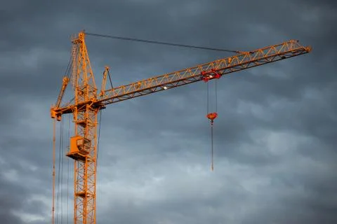 Building tower crane Stock Photos