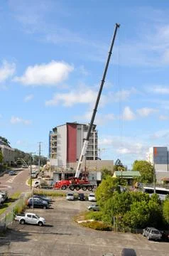 Building a Tower Crane. Stock Photos