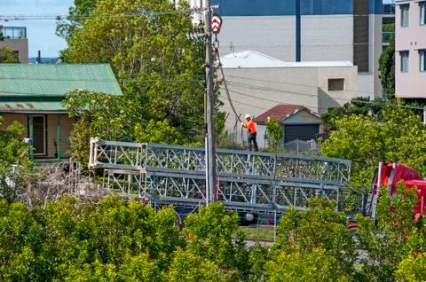 Building a Tower Crane. Stock Photos