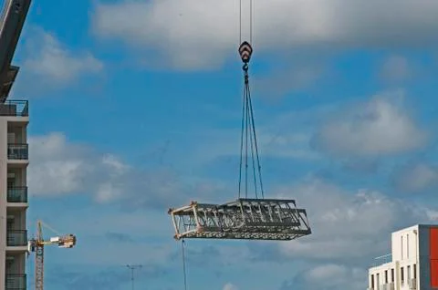 Building a Tower Crane. Foto stock
