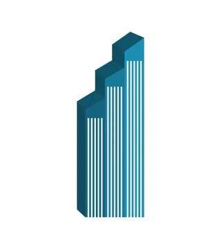 Building tower silhouette icon Ilustración de archivo