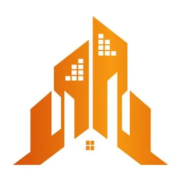 Building town construction concept design. Symbol graphic template element ve Ilustración de archivo
