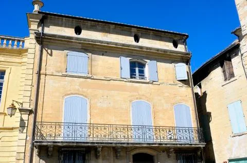 Building of the town of uzes Stock Photos
