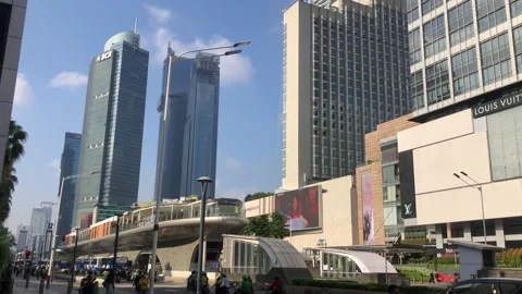 Building &amp; Traffic 1 Stock Footage 235652218