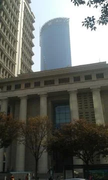 Building with trees Stock Photos