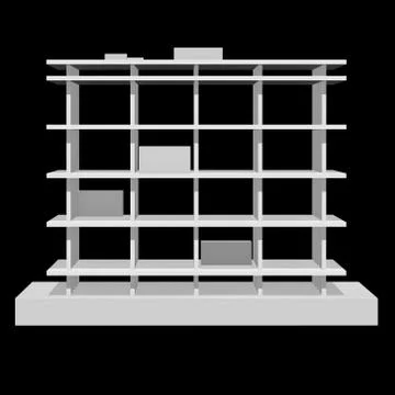Building under construction 3d Ilustración de archivo