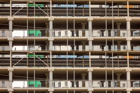 Building under construction background. Grid structure design with straight l 스톡 사진