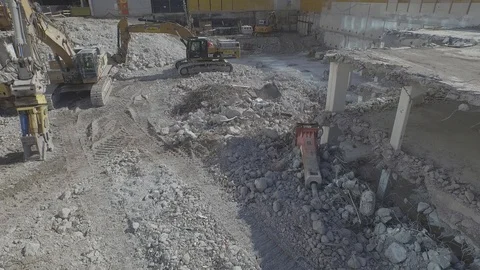 Building under construction in the city center of Basel, Switzerland. Stock Footage 120964592