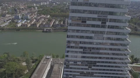 Building under construction in the city center of Basel, Switzerland. Stock Footage 120965414