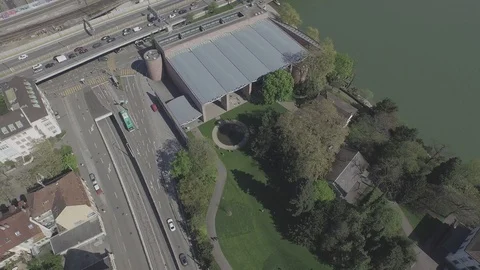 Building under construction in the city center of Basel, Switzerland. Stock Footage 120965488