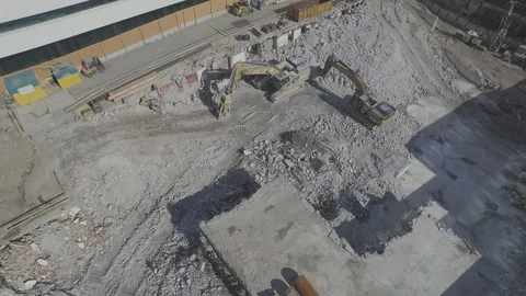 Building under construction in the city center of Basel, Switzerland. Stock Footage 120965765