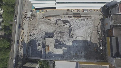 Building under construction in the city center of Basel, Switzerland. Stock Footage 120966033