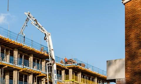 A building under construction in East Ham Stock Photos