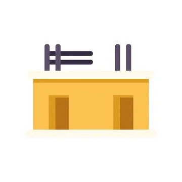 Building under construction flat icon vector design Illustrazione stock