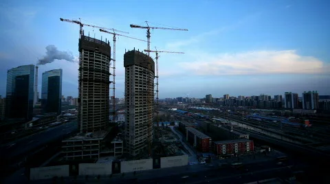 Building Under Construction Stock Footage 652206