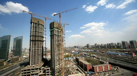 Building Under Construction Stock Footage 696053