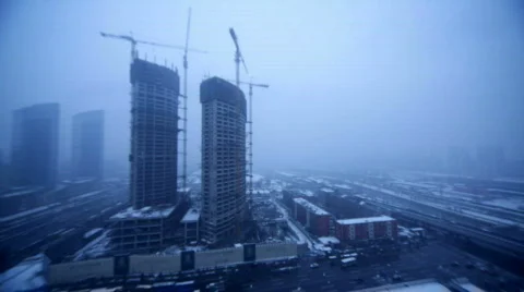 Building Under Construction Stock Footage 754067